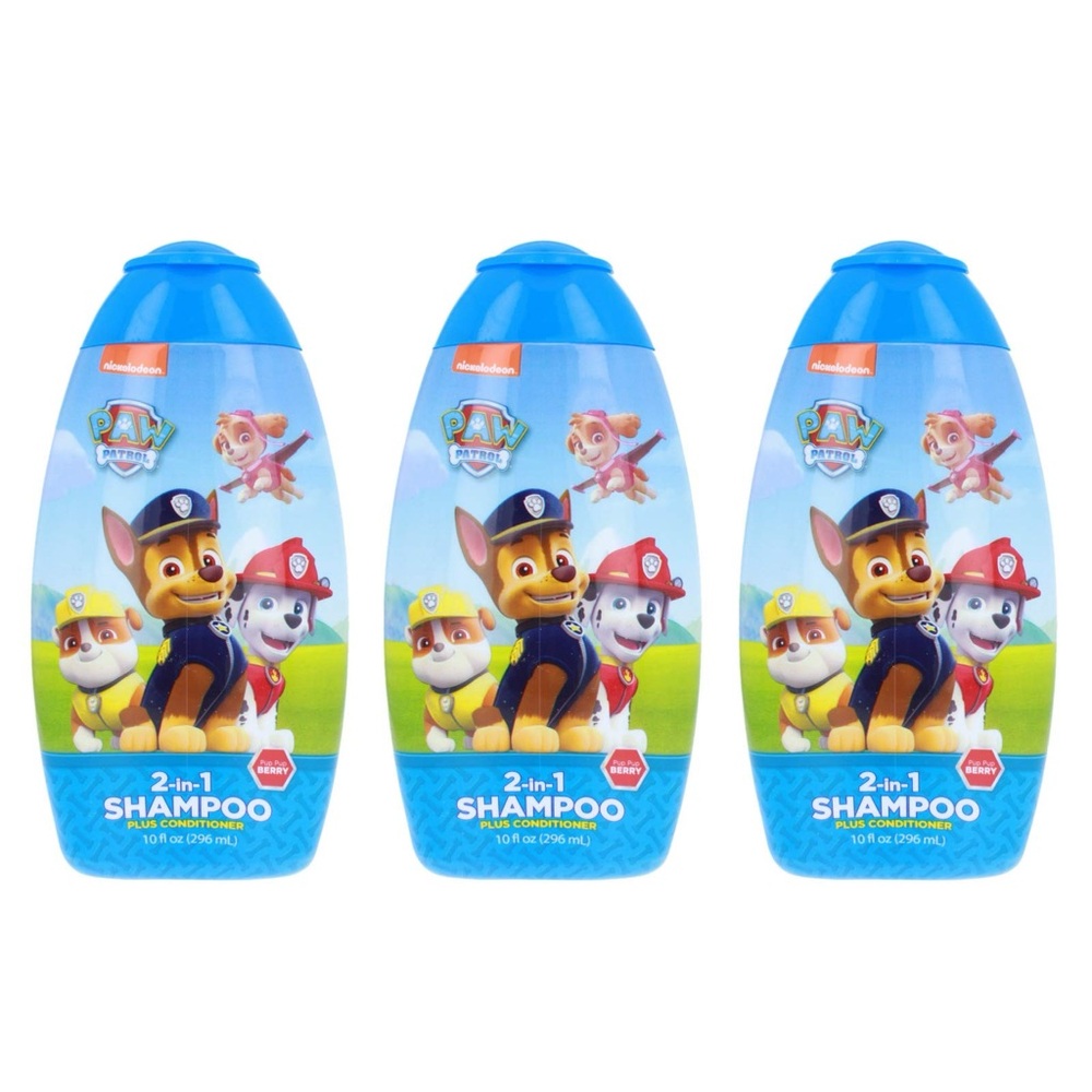 3 Nickelodeon Paw Patrol 2-in-1 Shampoo. 3 bottles